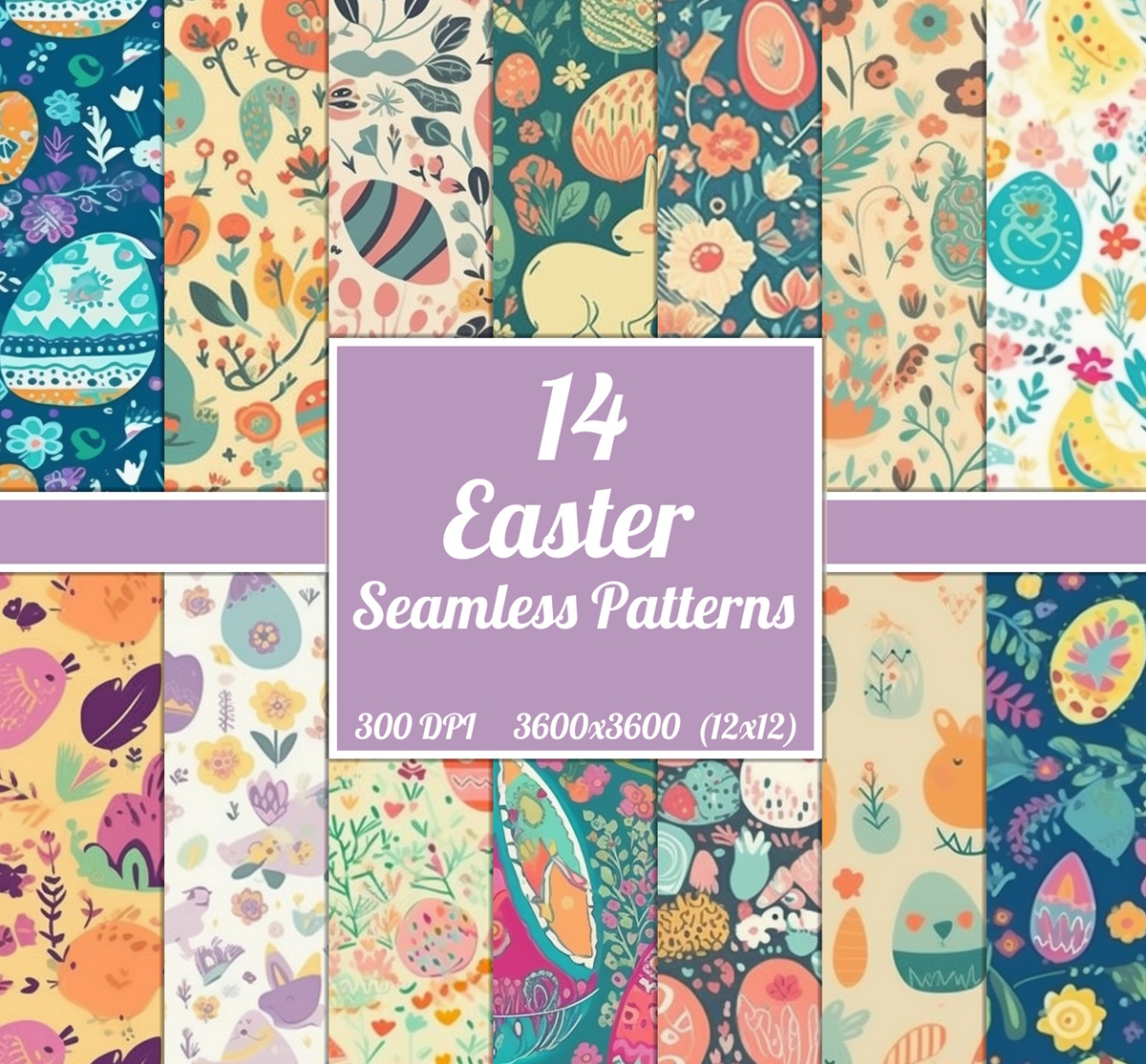 Easter Seamless Patterns