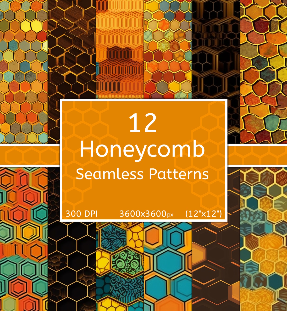 Honeycomb Seamless Patterns