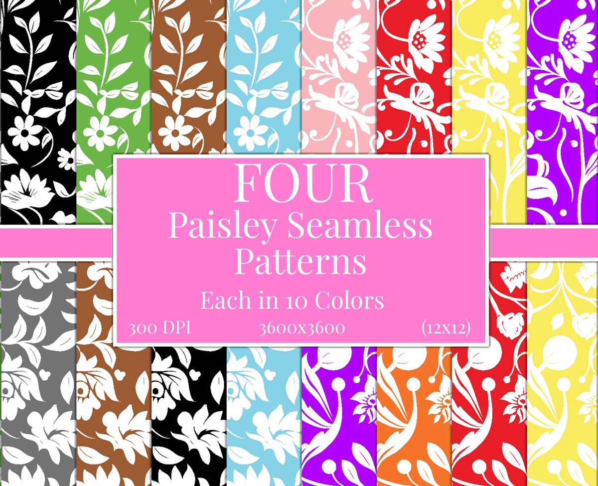 Paisley Seamless Patterns